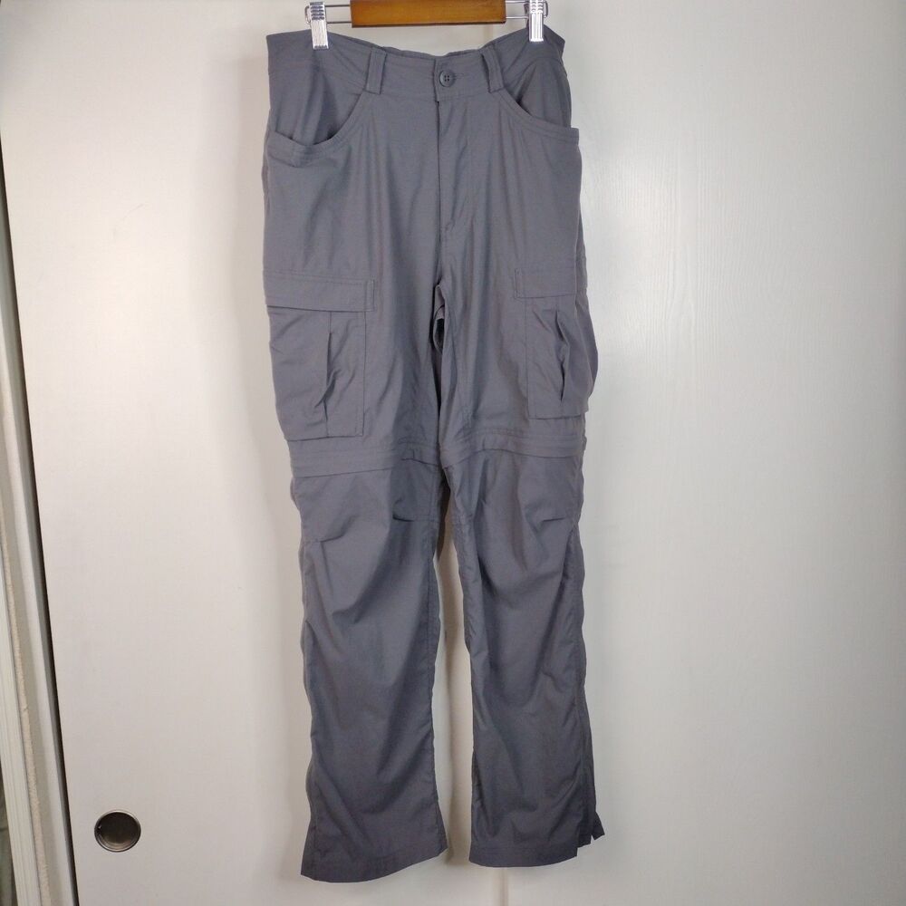 REI Co-Op Pants Convertible Nylon Stretch Hiking Gray Mens 32x32 Cargo Relaxed
